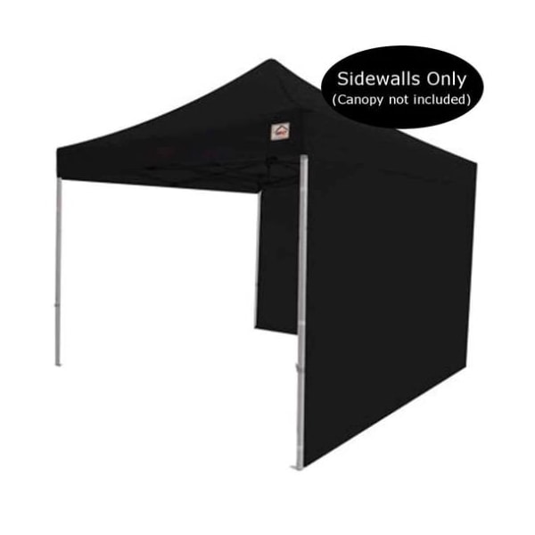 Impact Canopy 10-Foot Canopy Tent Wall Set, 1 Solid Sidewall and 1 Middle Zipper Sidewall Only, Black, PR 033000002 - main